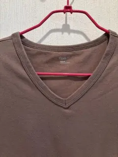 Gap Vネック Tシャツ ブラウン XL