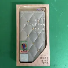 ソフトキルティングケース iPhone13／14対応 保護フィルム付き