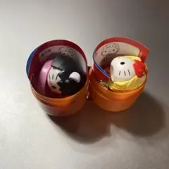 ハローキティ チョコエッグ　フィギュア　ちびまる子ちゃん　カズレーザー