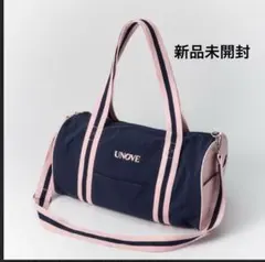 UNOVE ボストンバッグ　ネイビー×ピンク