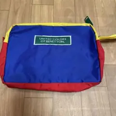 ヴィンテージ BENETTON ベネトン カラフル ナイロンポーチ 90sのサムネイル