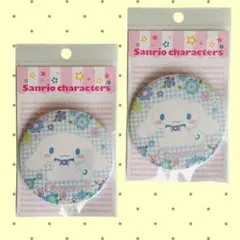 シナモロール 缶バッジ 2個セット サンリオ 新品 ピンバッジ キャラクター