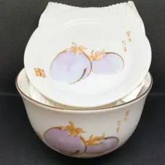 たち吉★TACHIKICHI★京野菜シリーズ★賀茂なす★小皿★小鉢★2点★セット