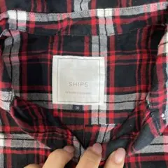 SHIPS ネルシャツ　チェック柄