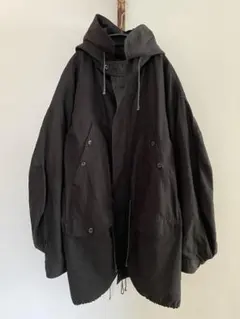 kaval linen liner 付 parka M black