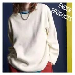 ENDER PRODUCTS ミラノリブオーバーサイズクルーネックプルオーバー
