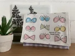 【再値下げ】移動ポケット　ハンドメイド　蝶々リボン④