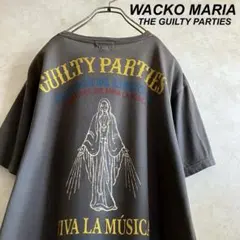 希少 初期タグ ワコマリア マリアデザインtシャツ 黒墨黒 L フェード