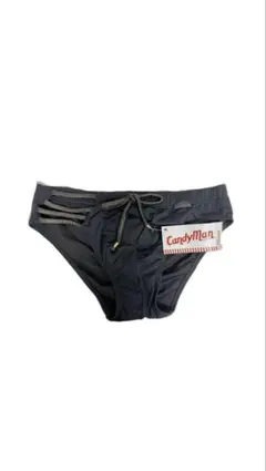 CandyManメンズ水着スイムブリーフドローコード仕様ブラック国内流通なし新品
