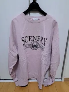 LOWRYS FARM / ローリーズファーム 刺繍プリントスウェットFサイズ