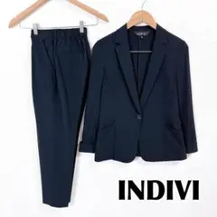 【美品】INDIVI セットアップ ウエストゴム ジャケット38 パンツ36のサムネイル