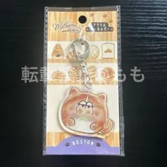 おそ松さん 松犬 ベーカリー柄 アクリルキーホルダー 一松 ボストン