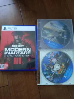 PS5 コールオブデューティーモダン・ウォーフェア3他PS4ソフト2本セット
