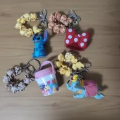 東京ディズニーリゾート ポップコーン キーホルダー 4個セット