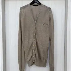 難あり◎The viridi-anneヴィリジアン リネン カーディガン L￼