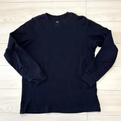 UNIQLO ユニクロ　ソフトタッチクルーネックTシャツ サイズM ネイビー