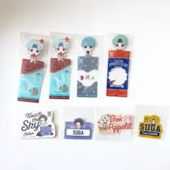 BTS bt21 ブックマーク＆モバイルステッカー　suga ユンギ