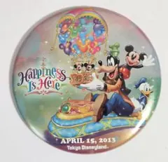 東京ディズニーランド Happiness Is Here 缶バッジ
