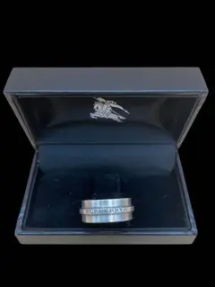 本物中古バーバリーシルバー925リングサイズ15