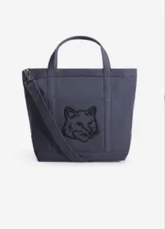 maison kitsune fox head smalltoteライトブラックのサムネイル