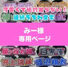 みー様　専用ページ