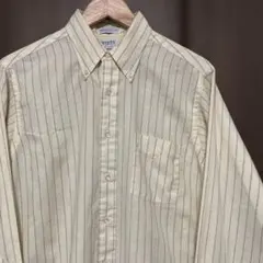 70s SERO ストライプ BDシャツ 16 L 黄色 Fiegel’sのサムネイル