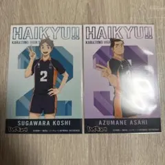 ハイキュー　烏野高校　アニメイト特典　菅原孝支　東峰旭
