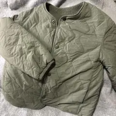 キッズ オリーブグリーン キルティングジャケット