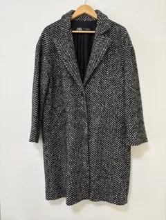 ZARA ヘリンボーンロングコート
