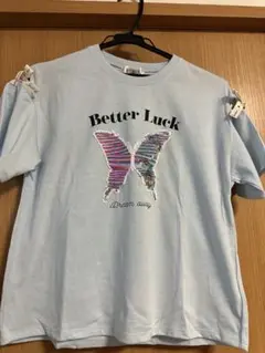 【新品】スパンコールちょうちょTシャツ④