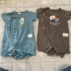 双子　ロンパース 2点セット 夏