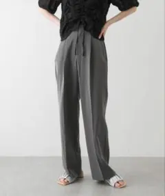 SENSE OF PLACE センタープレスストレートパンツ