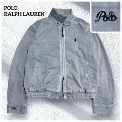 美品　ポロラルフローレン　ドリズラージャケット　ダブルジップ　ポニー　ロゴ刺繍