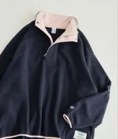 限定DISCUS ATHLETIC別注 フリース ハーフジップ プルオーバー