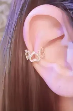 ピアス☆イヤリング☆イヤーカフ☆ハート☆イヤークリップ可愛いカッコいい