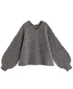 【新品未使用タグ付き】GRL ウール混ミックスニットトップス[fo1819]