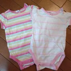 ベビーギャップ　半袖ロンパース　2枚組　下着肌着