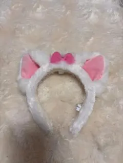 猫耳カチューシャ 白とピンク