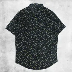 CARBON 柄シャツ 総柄 総柄 半袖 古着 Mサイズ