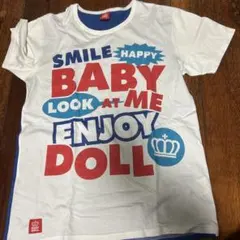 BABY DOLL テキストプリントTシャツ Lサイズ