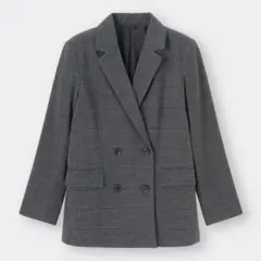 最終お値下げ！美品！GU ジーユー ダブルブレストテーラードジャケット　Mサイズ