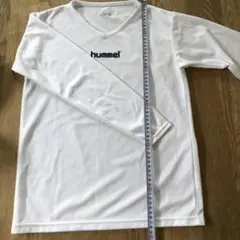 hummel 長袖　アンダーシャツ 白 150