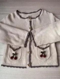 futafuta ニットカーディガン　さくらんぼ　95