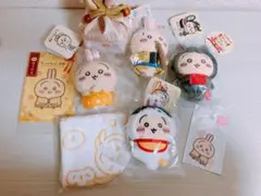 新品　未開封　ちいかわ　うさぎ　7点セット　もぐもぐ本舗　マスコット　ステッカー