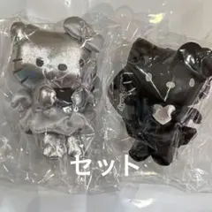 最安値ハローキティ ブラックエンジェル 合皮マスコットチャーム セット