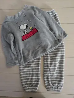 GU スヌーピー柄 フリースパジャマ 130cm