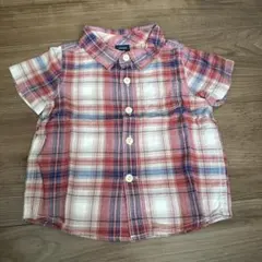 【babyGAP】半袖チェックシャツ 70cm