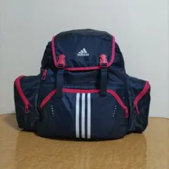 アディダスリュック　宿泊学習　修学旅行　大容量　ネイビー×ピンク