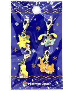 ポケモン　アローラロコン＆ロコンポンチョのピカチュウ　メタルチャームセット メタルチャームセット アローラロコン&ロコン ポンチョピカチュウ