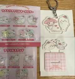 セリア　しろたん サンリオ　アクリルキーホルダー　アクスタ　マイメロ　シナモン